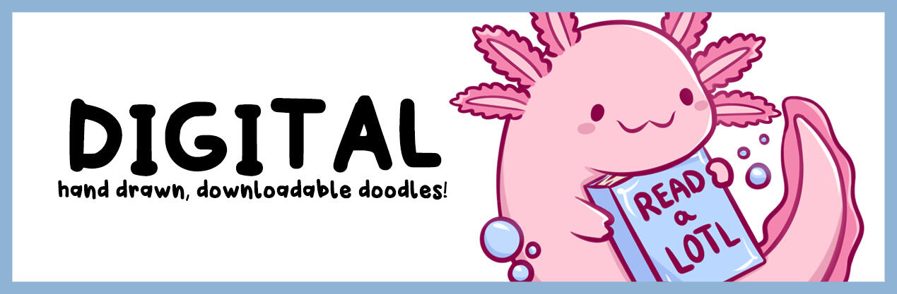 DIGITAL SHOP hand drawn, downloadable doodles!