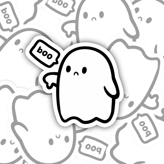 Cute Ghost Boo Sticker/Magnet