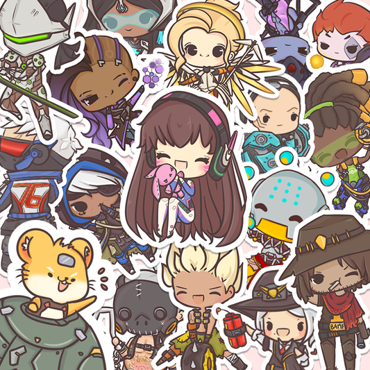 Build your own OW Hero Sticker Pack