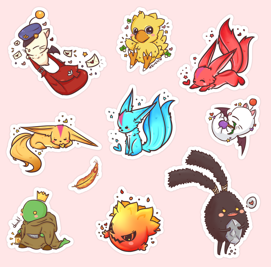 Cute and Kawaii Eeveelution Pokemon Stickers for Boys and Girls of All Ages