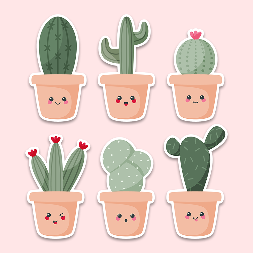 Kawaii Doodles, Cactus Stickers, Kawaii Cute, Tumblr